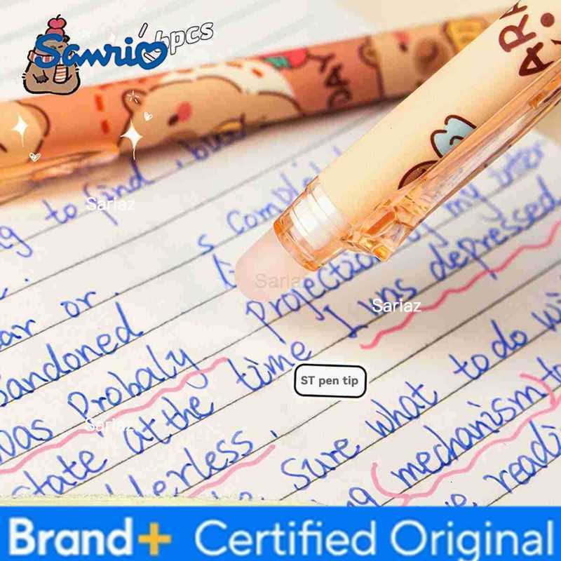 Sanrio Gel Pens Cute Capybara Kawaii Aesthetic Quickly-Drying Erasable Back To School Students Office School Supplies Stationery Set H251231