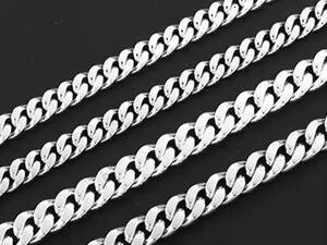 8mm 18K gold Cuban Link Chain Men Women Hip Hop Jewelry Gift Miami Cuban Necklace