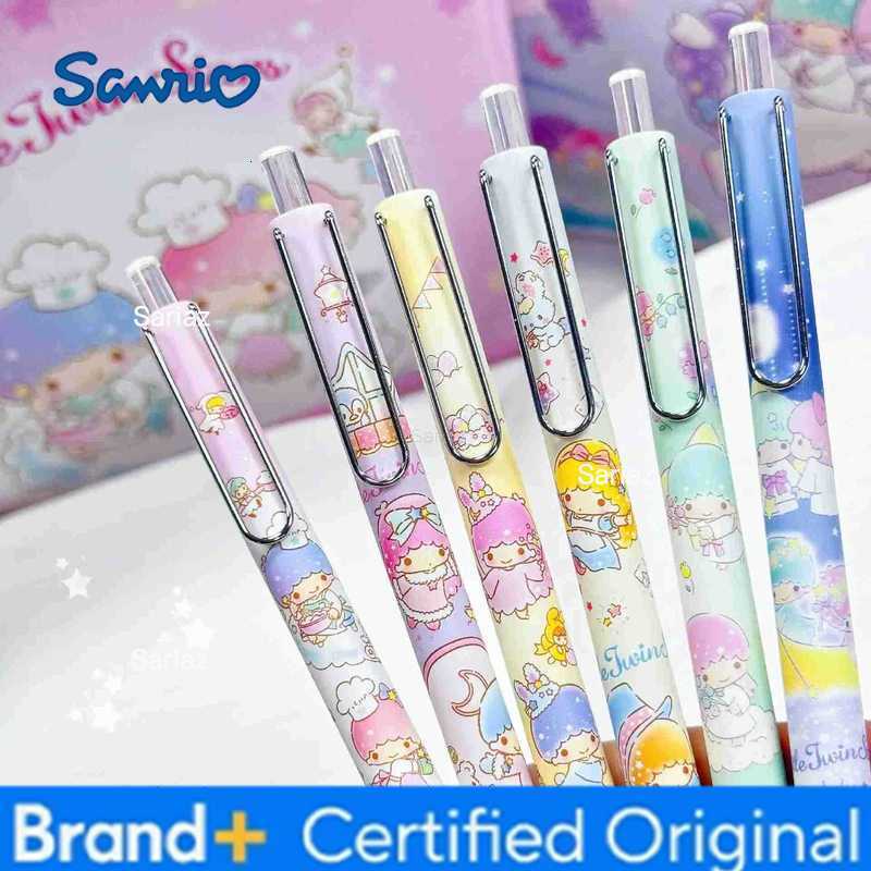 Sanrio 24pcs Little Twin Star Gel Pen Black Cartoon Cute Student Writing Pens Wholesale H251231