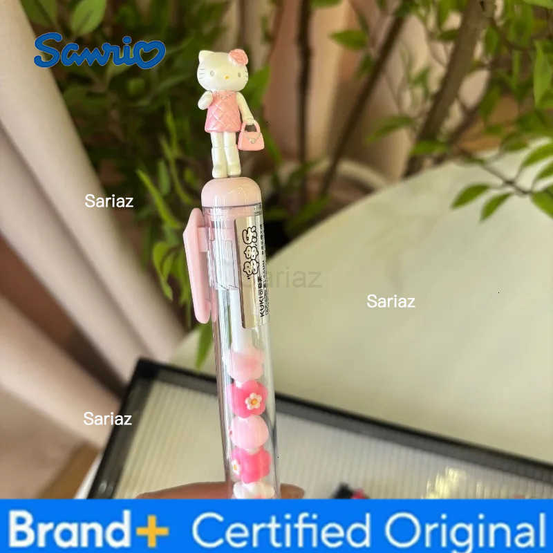 Sanrio Hello Kitty Neutral Pen Cute Cartoon Portable DIY String Music Silky Neutral Pen Office Desktop Supplies Student Gift Wholesale H251231