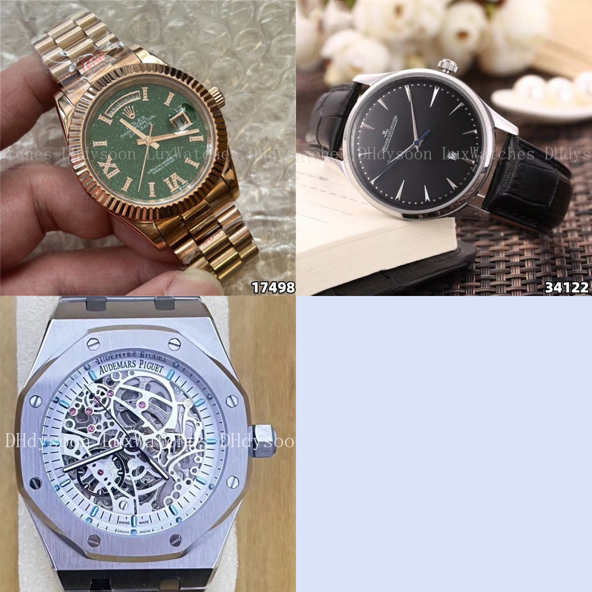 Mechanical Watch for Men Women Premium Quality Steel/Leather Strap Watches Multi Styles