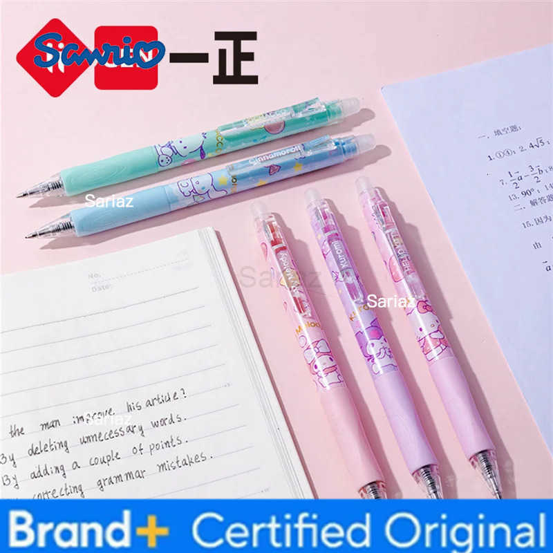 Sanrio 20 pcs/lot Melody Pochacco Erasable Press Gel Pen Cute 05mm Black Ink Neutral Pens Promotional Gift Office School Supply H251231