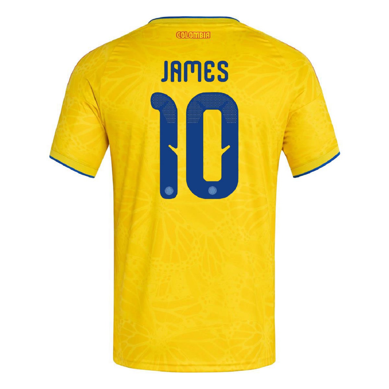 Customized short-sleeved fan jerseys for both men and women, suitable for the home team of Colombia in the 2026 World Cup