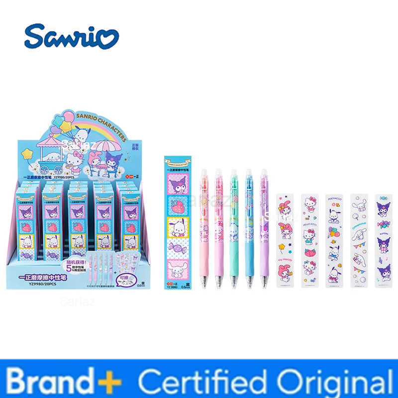 Sanrio 20 pcs/lot Melody Pochacco Erasable Press Gel Pen Cute 05mm Black Ink Neutral Pens Promotional Gift Office School Supply H251231
