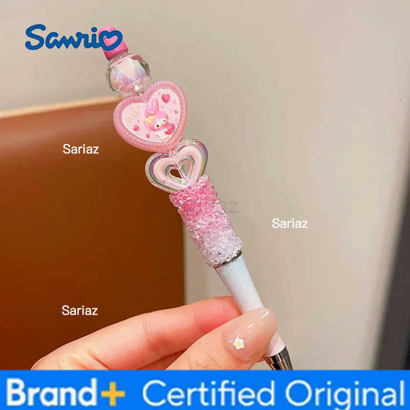 Sanrio gel pen childrens cartoon school supplies little girl cute and cute shiny rhinestone beaded ballpoint pen H251231