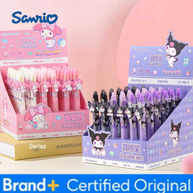 Sanrio Genuine Kuromi Melody 05Mm Blue Erasable Gel Pen Cute Cartoon Stationery Ballpoint Pen Teacher Office Supplies Girl Gift H251231