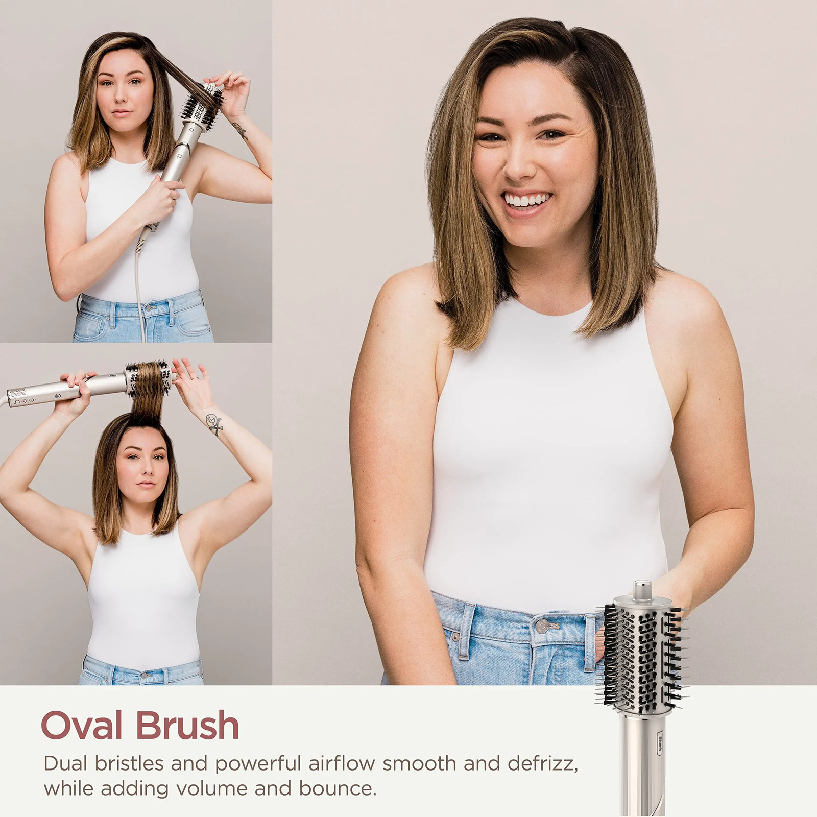 Shark HD430 5-in-1 Negative Ion Hair Dryer Salon Hair Curler Hair Straightener Comb Multifunctional Household Original Stone 251212ww