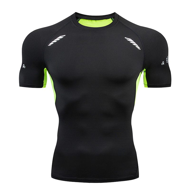 Breathable Mens Workout Apparel: Stretchy High-Waist Sportswear Top