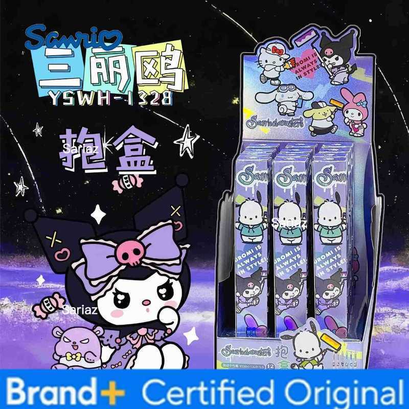 Sanrio 12pcs Kuromi Melody Cinnamoroll Kitty Press Gel Pen Cute 05mm Black Ink Neutral Pens Office School Supplies H2512311