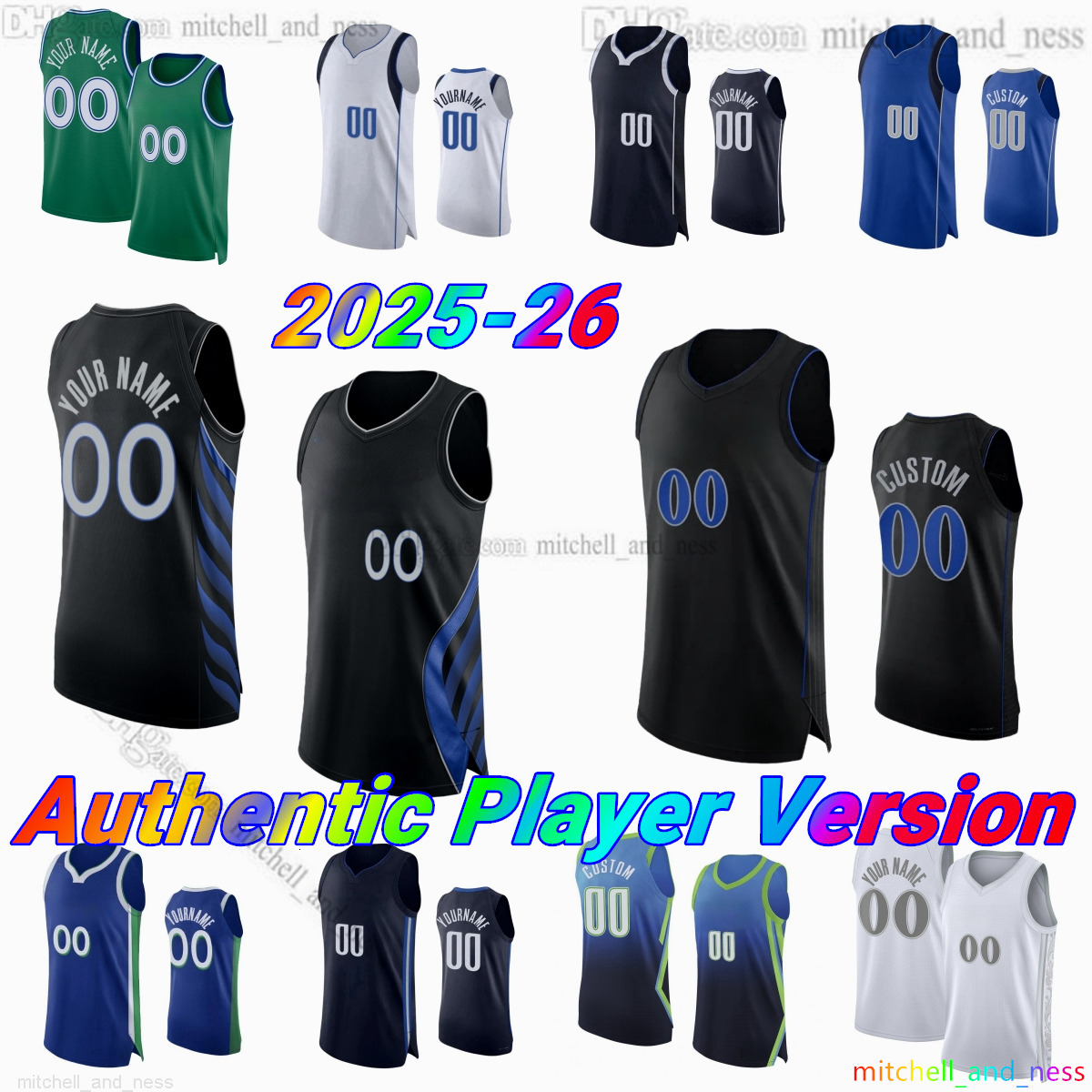 Custom 2026 City 3 Anthony Davis Vucevic Player Version Basketball Jersey Au Stitched 11 Kyrie Irving 32 Cooper Flagg 31 Klay Thompson 00 Max Christie Jerseys