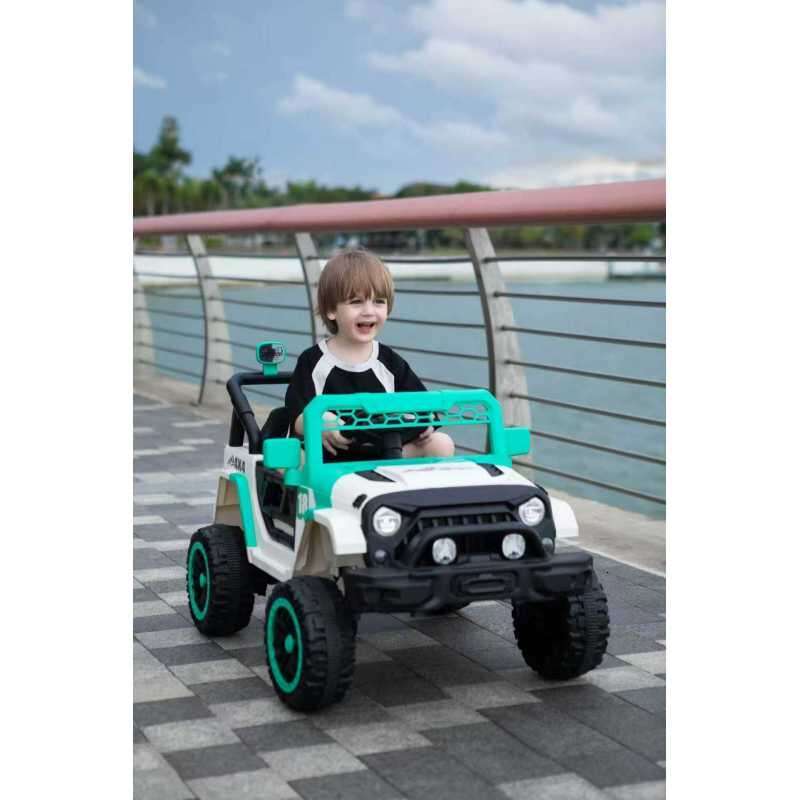 12V Ride on Parent Remote Control, Toddler Electric Car with Spring Suspension, LED Lights Music Player - Safe Battery Toy for Kids, Christmas & Birth