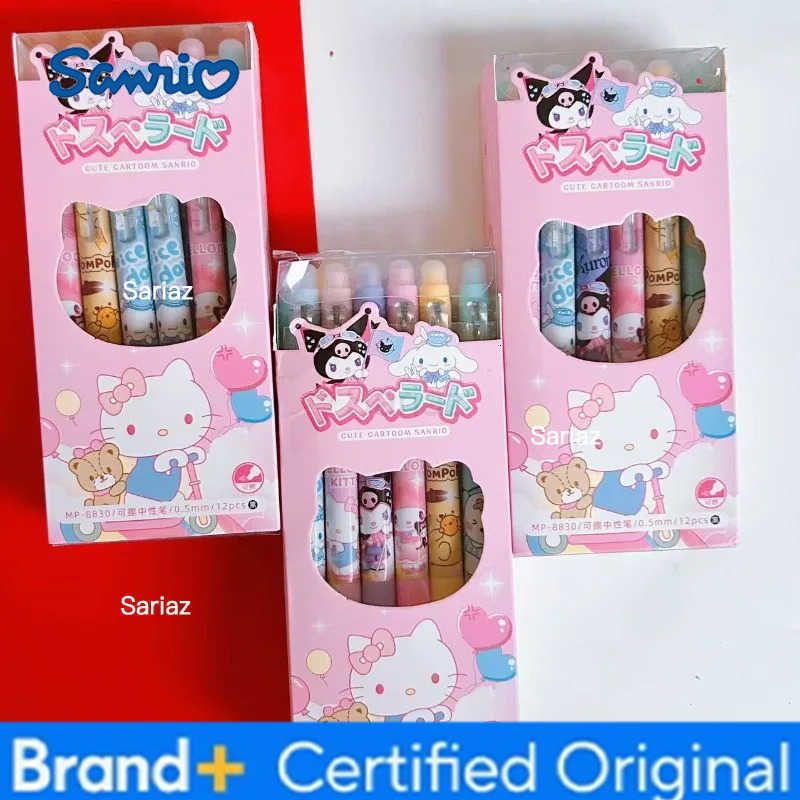 Sanrio my melody cinnamoroll kuromi high value cartoon erasable gel pen cute blue easy to erase pen student general stationery H251231