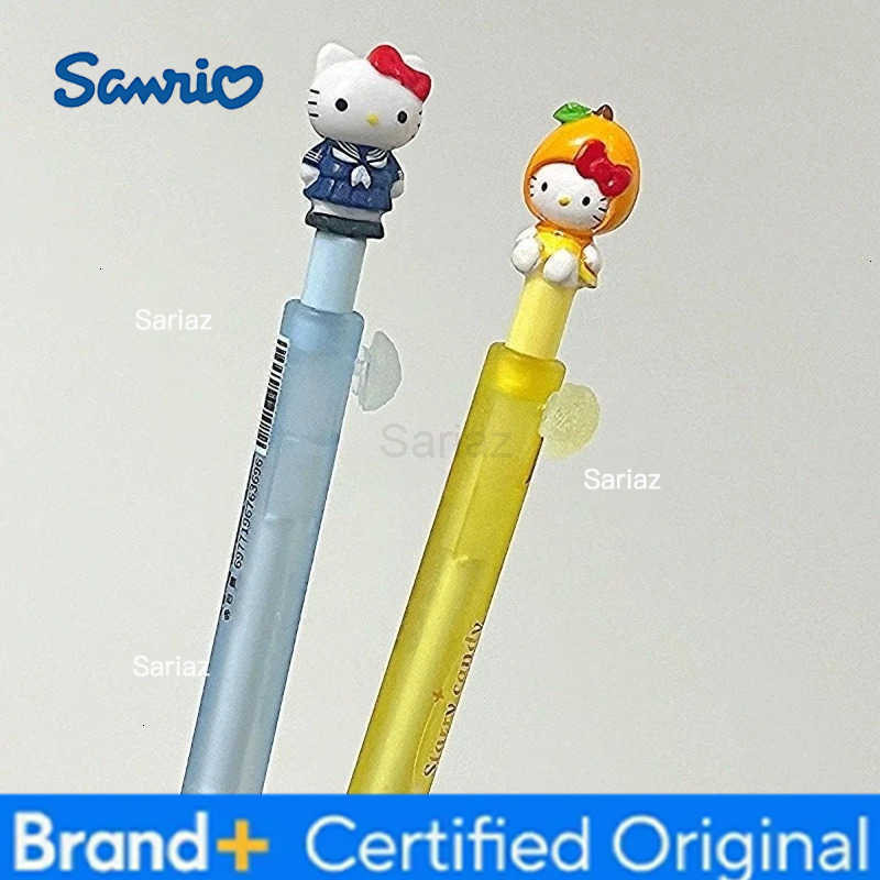 Sanrio Kawaii Hello Kitty Star Press Pen Cartoon 05mm Black Ink Pen Anime Office Supplies Students Stationery Gifts for Girls H251231