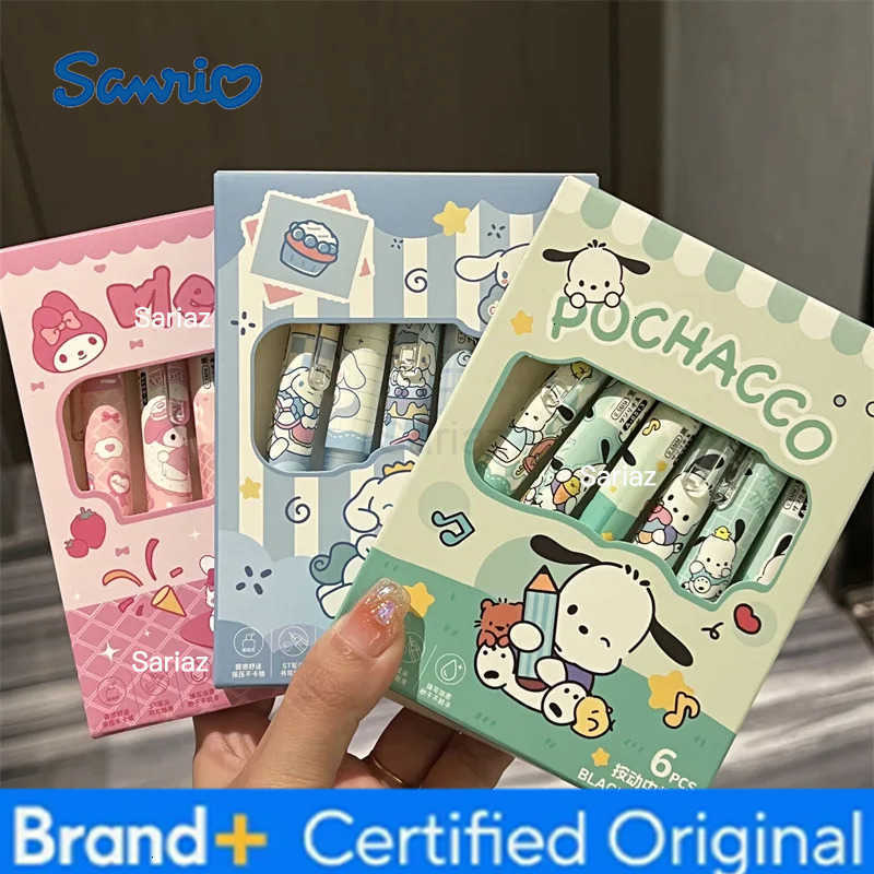 Sanrio Fat Soft Grip Not Tired Hand Student Quick Dry High Appearance Level Soft Silicone Press Neutral Pen High Appearance Leve H251231