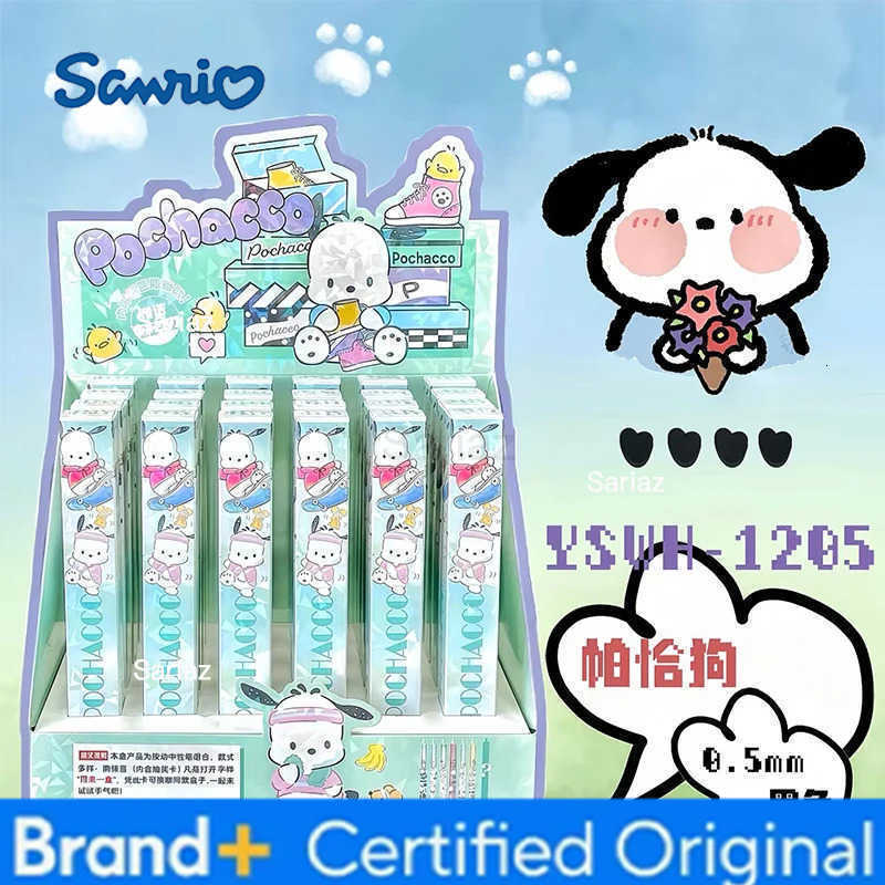 Sanrio 24pcs New Pochacco Gel Pen Cartoon Cute Student Writing Pen Stationery 05mm Black Press Neutral Pen ChildrenS Gift H251231