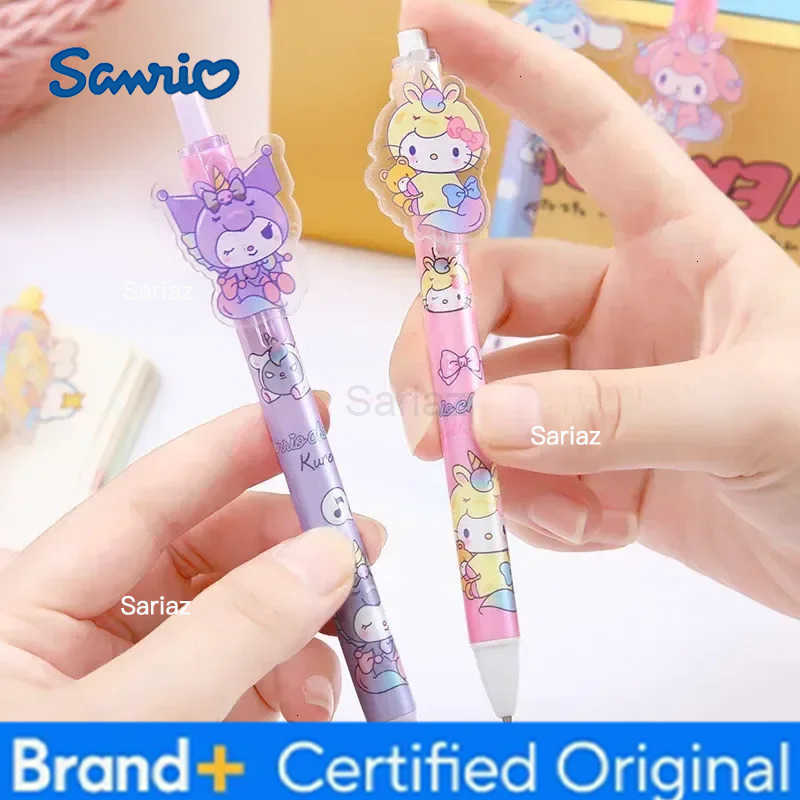 Sanrio New Boxed Gel Pen 24/48pcs Cartoon Melody Kuromi Cute Student Writing Press Patch Pens 05mm Writing Smooth Childrens H251231