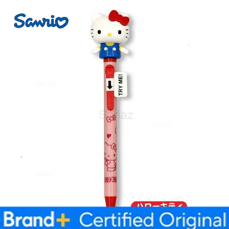 Sanrio Cartoon Inflating Pen Hello Kitty Kuromi Cinnamorol Cartoon Ballpoint Pen Doll Arm Can Move Writing Pen Stationery H251231