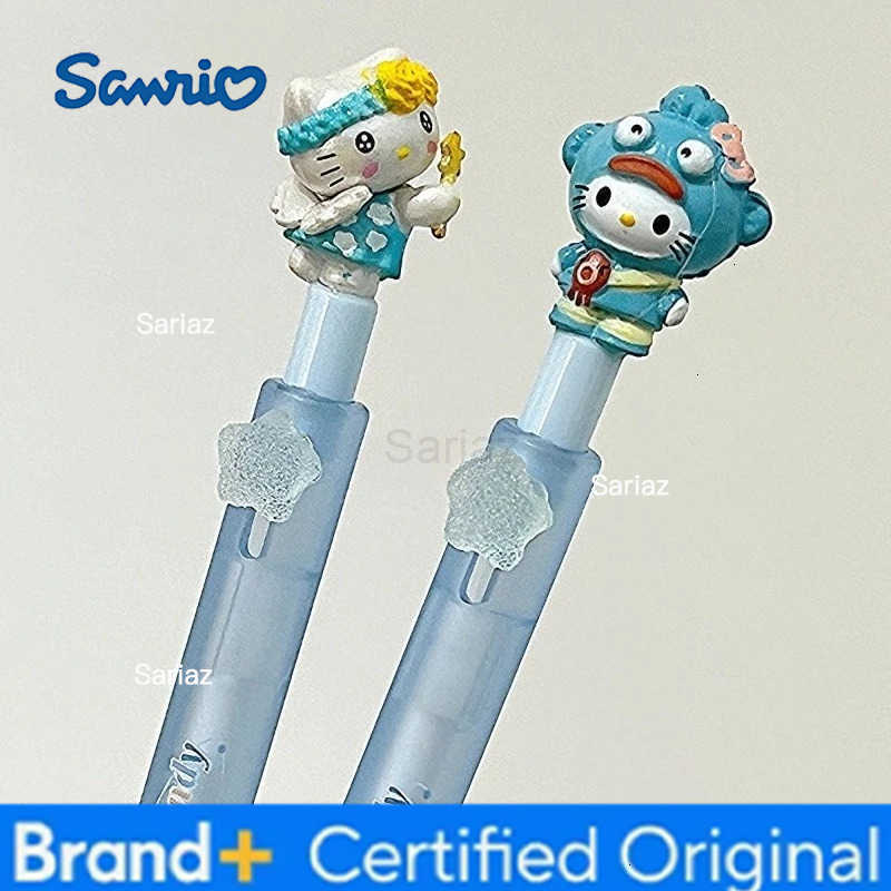 Sanrio Kawaii Hello Kitty Star Press Pen Cartoon 05mm Black Ink Pen Anime Office Supplies Students Stationery Gifts for Girls H251231