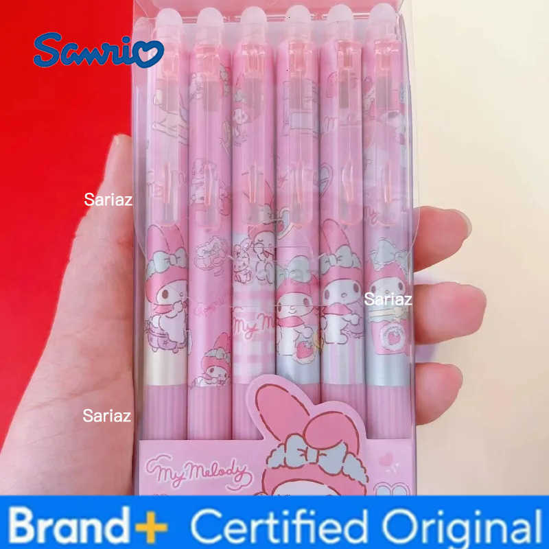 Sanrio my melody cinnamoroll kuromi high value cartoon erasable gel pen cute blue easy to erase pen student general stationery H251231