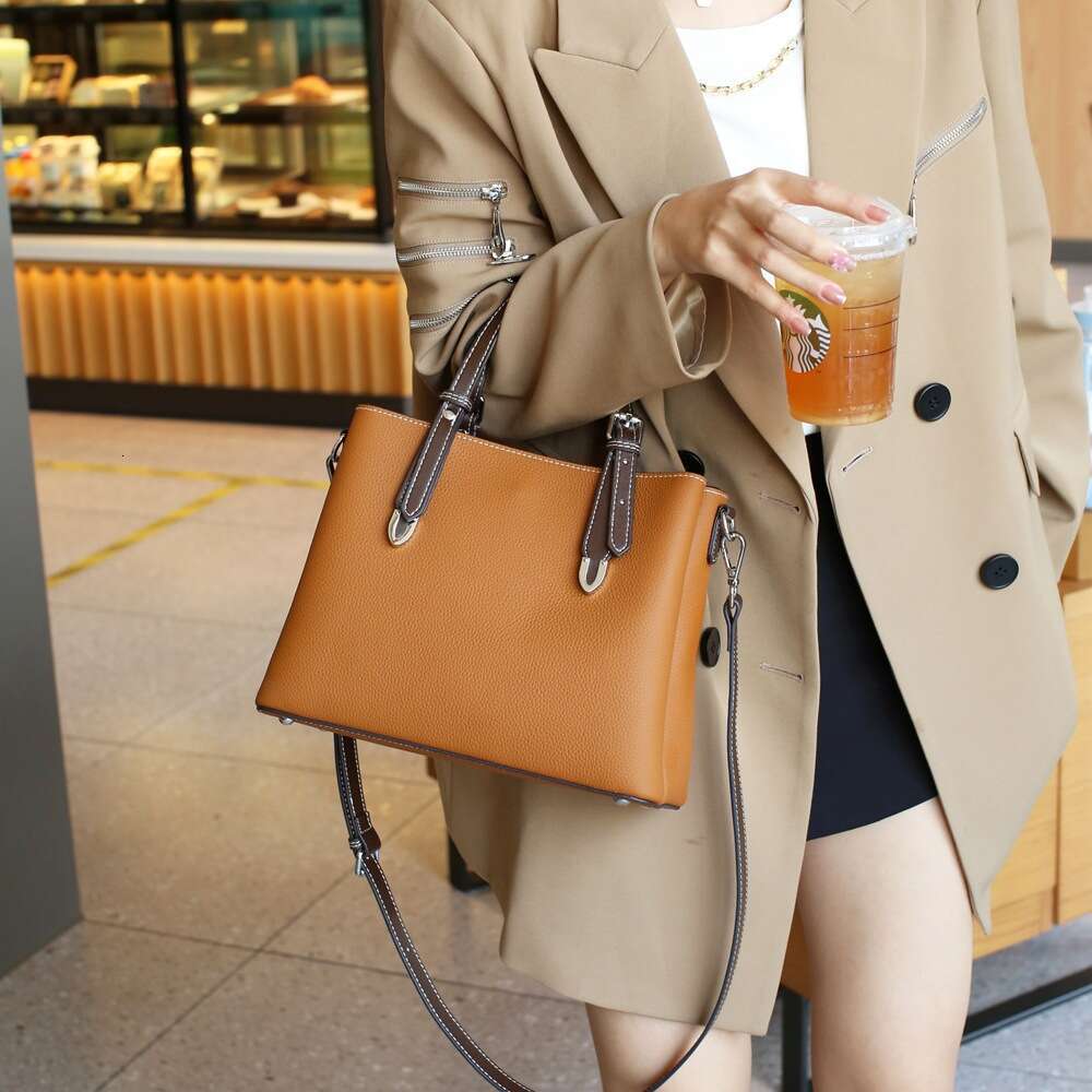 Luxury shoulder bag handbag Hobo fashionable high-end large capacity single handle crossbody bag fashionable new Togo pattern top cowhide SENYY
