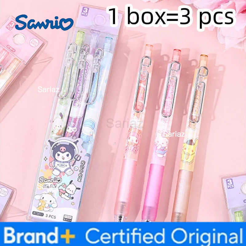 Sanrio 36pcs/lot Kuromi Melody Kitty Press Gel Pen Cute 05mm Black Ink Neutral Pens Promotional Gift Office School Supplies H251231