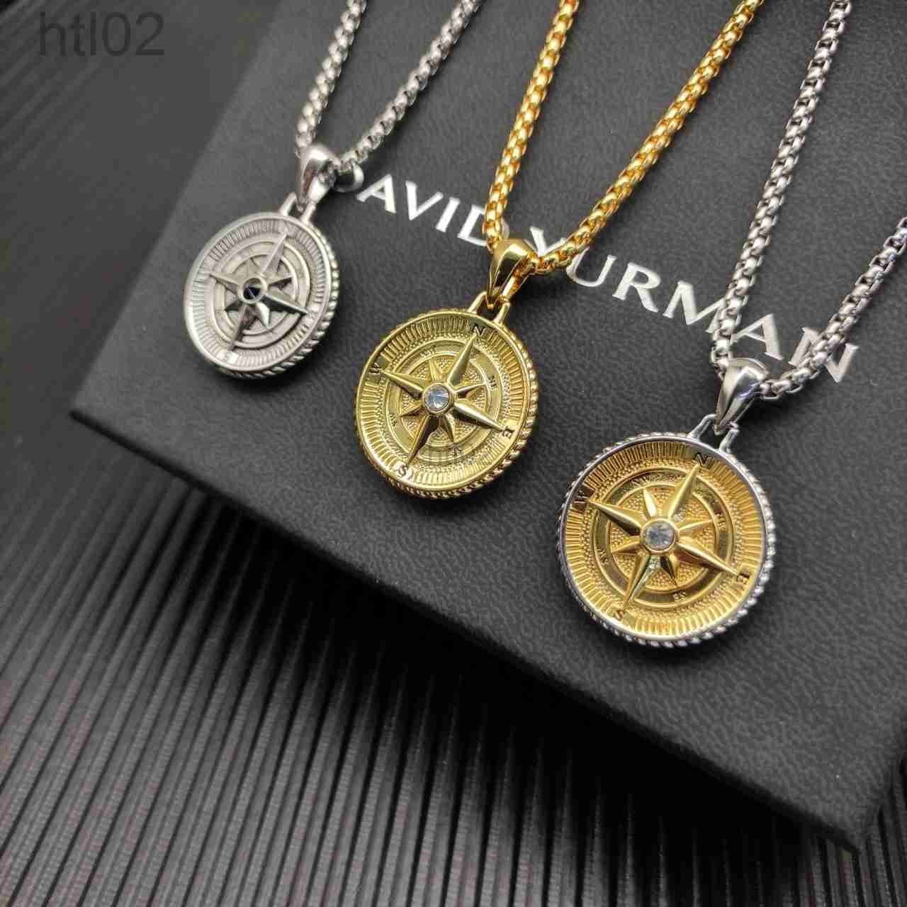 Designer David Jewelry Yurmon Yurmannecklace Necklace Heart Black Gold Cross Microcry Fashion Pendant