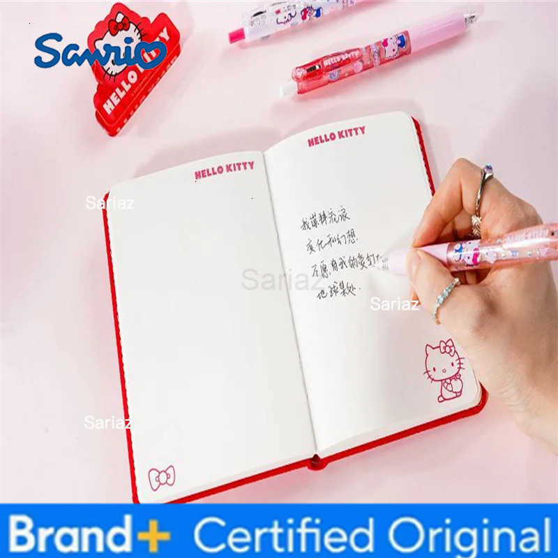 Sanrio Cute Cartoons Hello Kitty Ball-Point Pen Kawaii Press The Gel Pen 05mm ST Pen Tip Black Quick-drying Pen Student Gift H251231