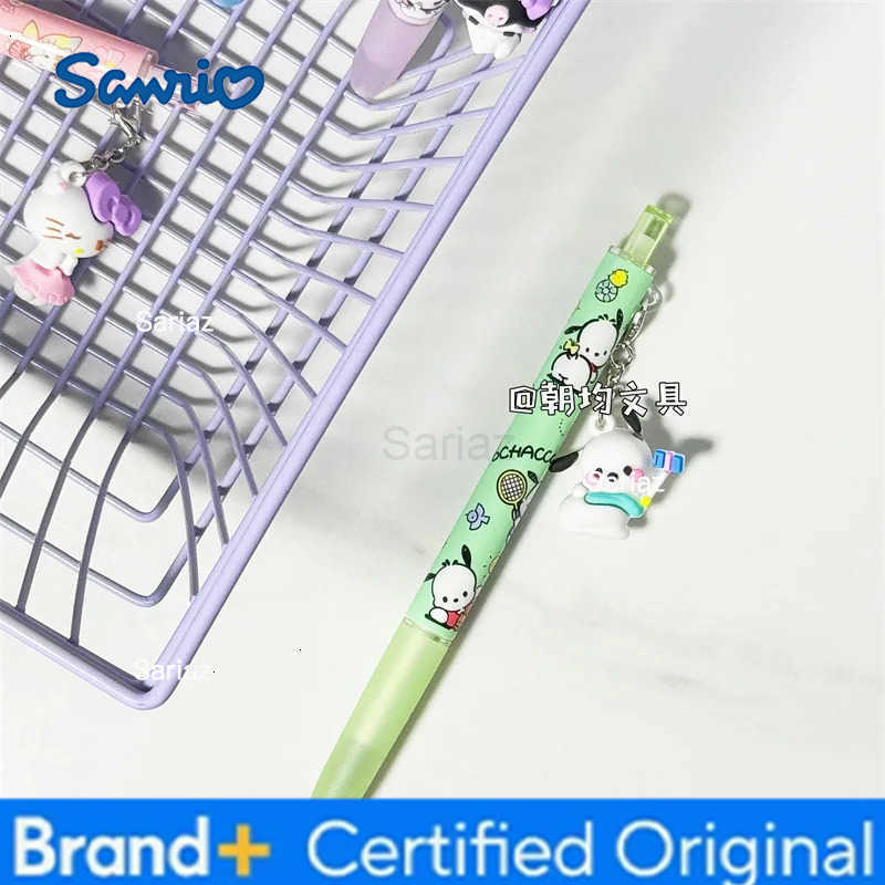 Sanrio 36pcs Kawaii Kuromi Melody Pendant Gel Pen Cute 05mm Black Ink Neutral Pens Office School Supplies Stationery H251231
