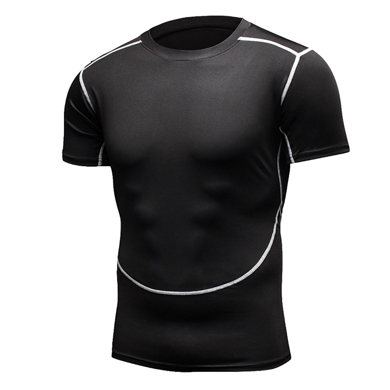 Breathable Mens Workout Apparel: Stretchy High-Waist Sportswear Top