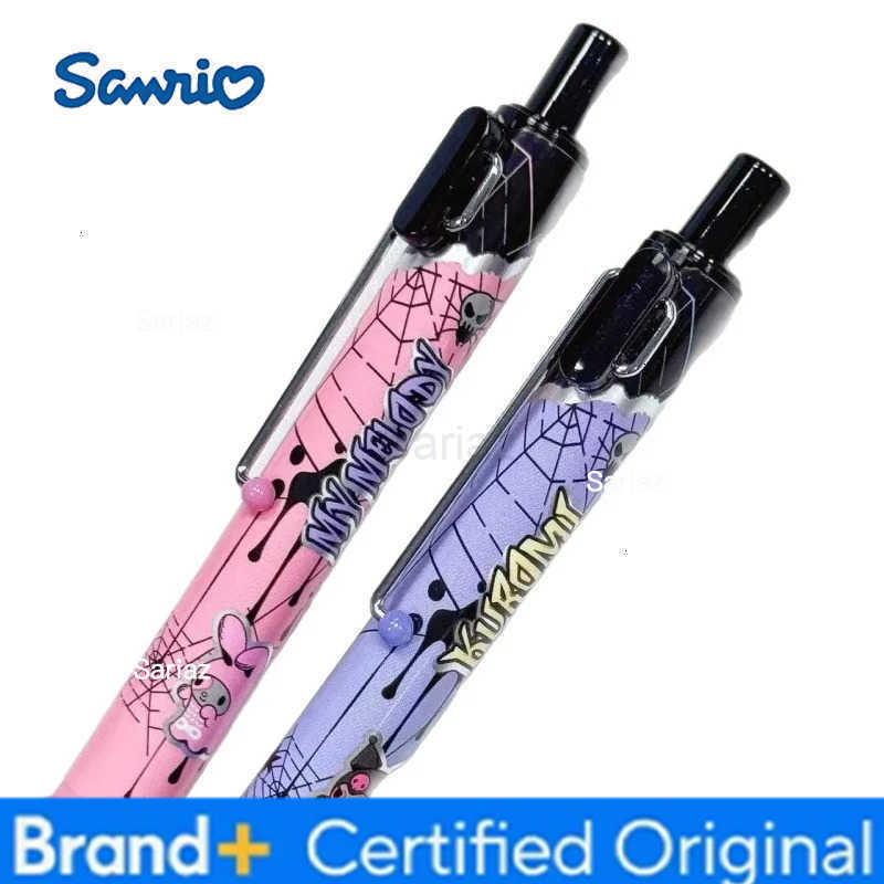 Sanrio 24pcs/lot Hangyodon Melody Kitty Press Gel Pen Cute 05mm Black Ink Neutral Pens Promotional Gift Office School Supplies H251231