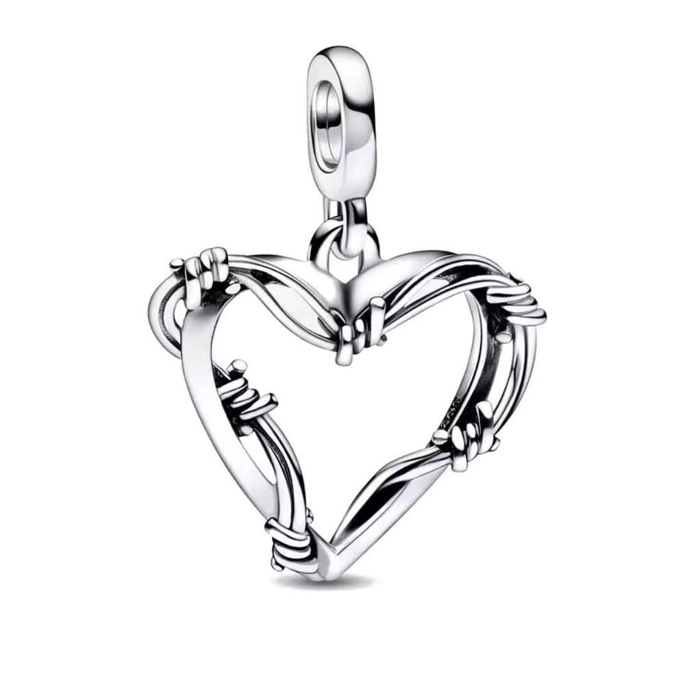 925 Silver Fit Necklace Pendant Heart Heart ME Series Metal Bead Chain and ME Small Chain New Women