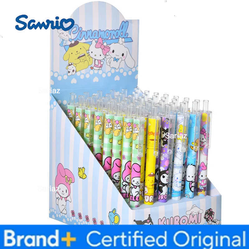 Sanrio 6pcs/12pcs Kuromi Melody Gel Pens For Writing Cute 05mm Black Ink Neutral Pen Promotional Gift Office School Supplies H251231