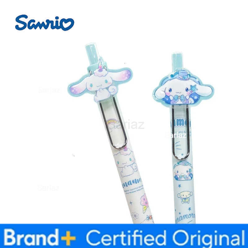 Sanrio 6/36pcs Kawaii Cinnamoroll Press Gel Pen Cute 05mm Black Ink Neutral Pens Promotional Gift Office School Supplies H251231