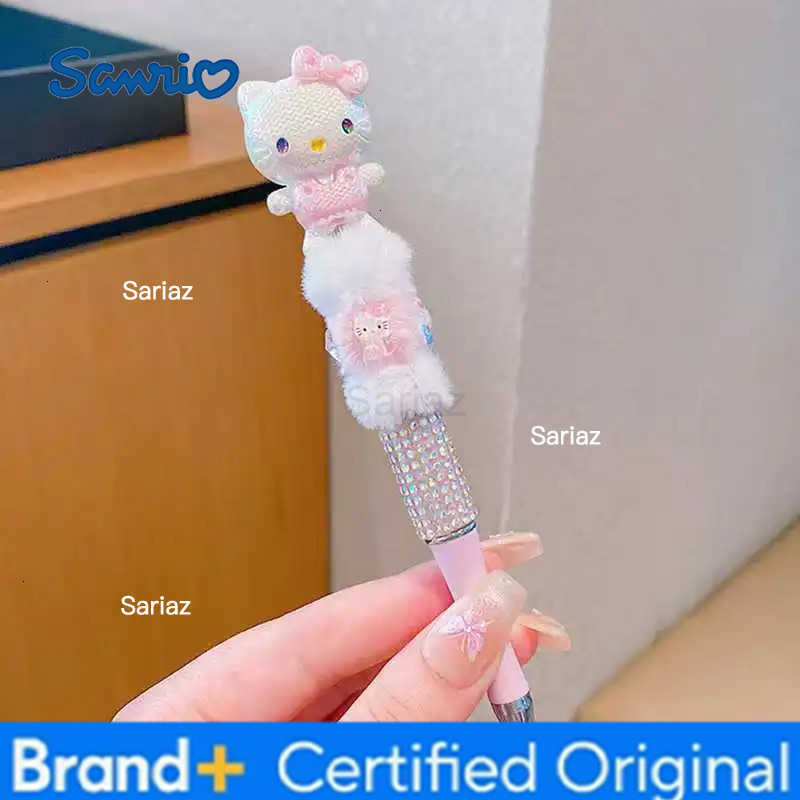 Sanrio gel pen childrens cartoon school supplies little girl cute and cute shiny rhinestone beaded ballpoint pen H251231