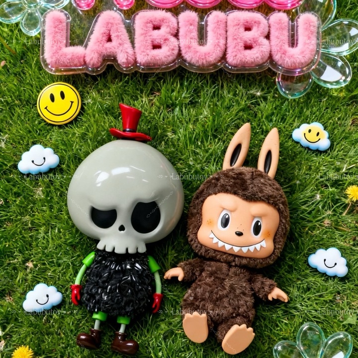 Labubu Swaver Tin HOW2WORK vans STS Exhibition Limited Edition 4 Colors Original Quality Plush Doll 30cm yizhixing