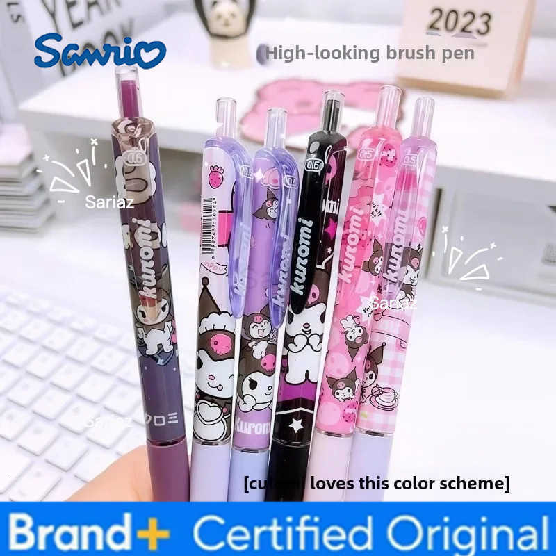 Sanrio click pen Kuromi cartoon pattern high-looking 05 quick-drying writing pen students only brush question gel pen wholesale H251231