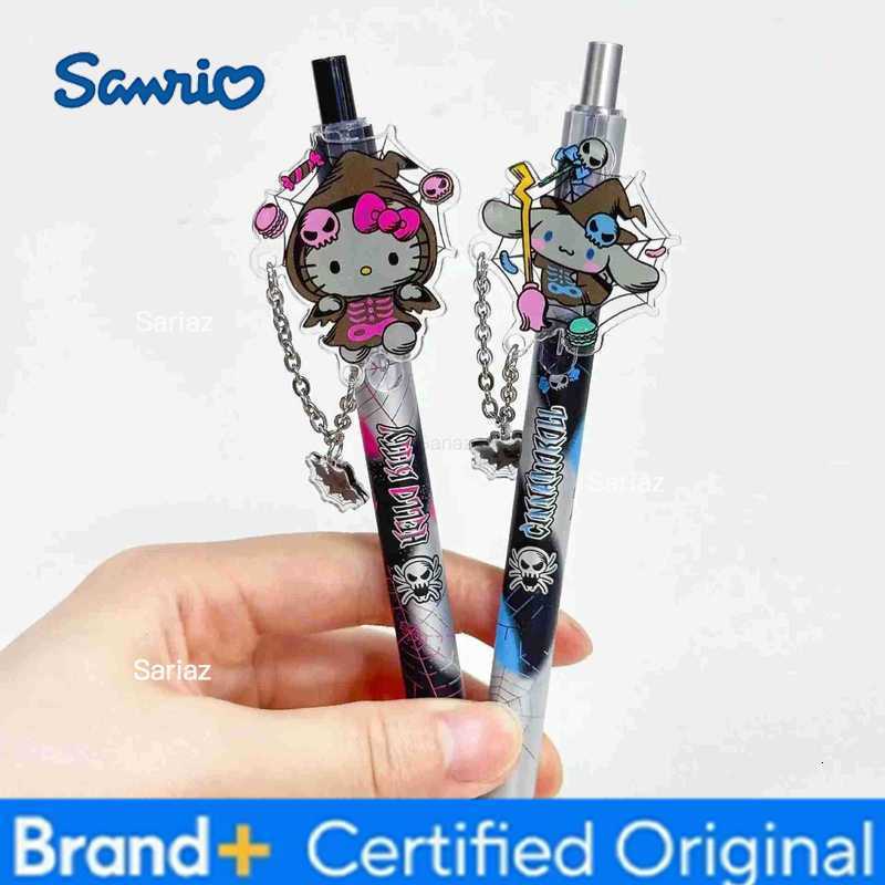 Sanrio 12pcs Kitty Hangyodon Kuromi Melody Press Gel Pen Cute 05mm Black Ink Neutral Pen Student Stationery ChildrenS Gifts H251231