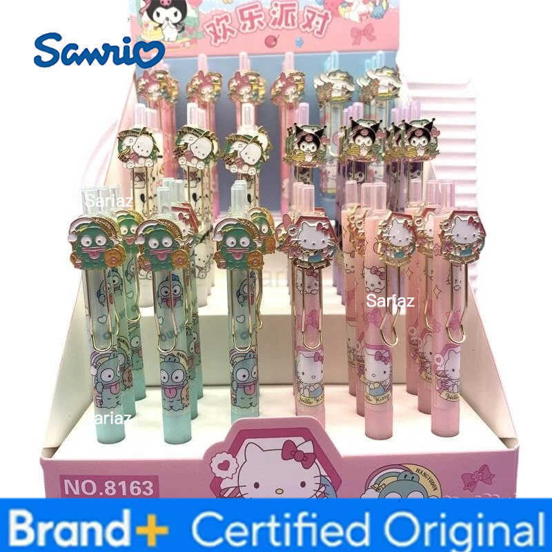 Sanrio 24/54pcs Kuromi Melody Hangyodon Press Gel Pen Cute 05mm Black Ink Signature Pens Stationery Gift School Writing Supply H251231