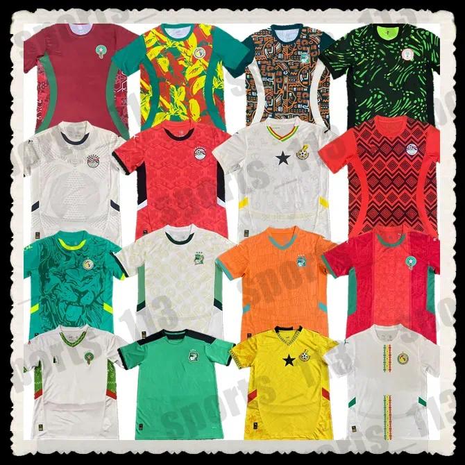 2024 Africa MAHREZ Ziyech national soccer jerseys Senegal MANE Hakimi Ghana Mali Morocco KOULIBALY maillot SerbiA KOUYATE Egypt Cote d'Ivoire football uniforms