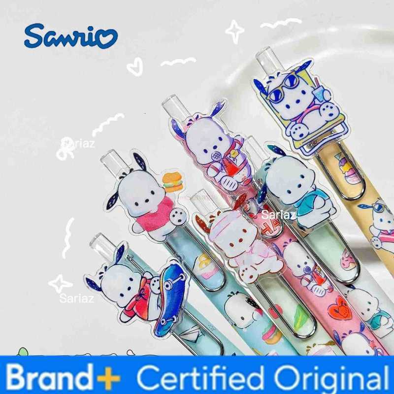 Sanrio 6/36pcs Pochacco Patch Gel Pen Cartoon Cute Pochacco Press Neutral Pen Writing Pen Student Stationery H251231