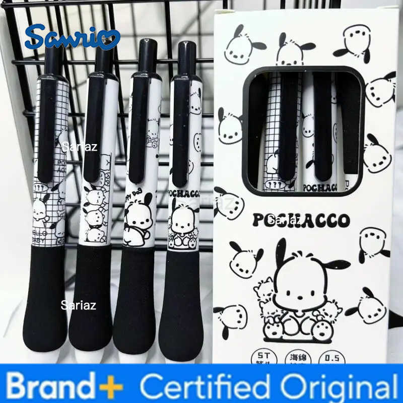 Sanrio 4pcs Pochacco Gel Pen Set Quick-drying 05 Ballpoint Pens Cute Cartoon Press A Gel Pen Stationery Students Supplies H251231