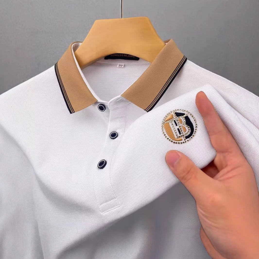 Luxury Brand Designer Clothes Summer Short Sleeve T-Shirt Mens Polo Shirt Pique Export Embroidery Turn-Down Collar Slim Fit Polo Shirt Half Sleeve Top