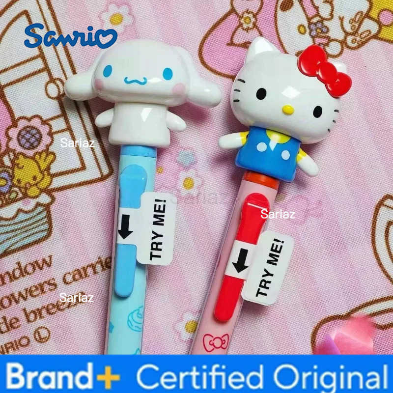 Sanrio Hello Kitty kuromi my melody cinnamoroll cartoon cute creative ballpoint pen anime peripheral kawaii arm movable gel pen H251231