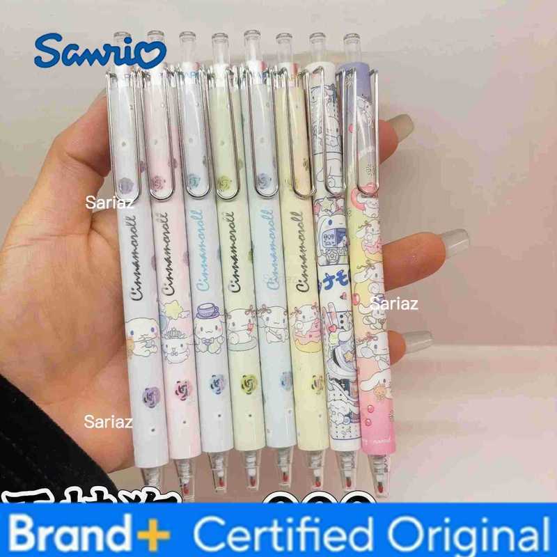 Sanrio 24pcs Kawaii Cinnamoroll Press Gel Pen Cute 05mm Black Ink Neutral Pens Office School Supplies Stationery H251231