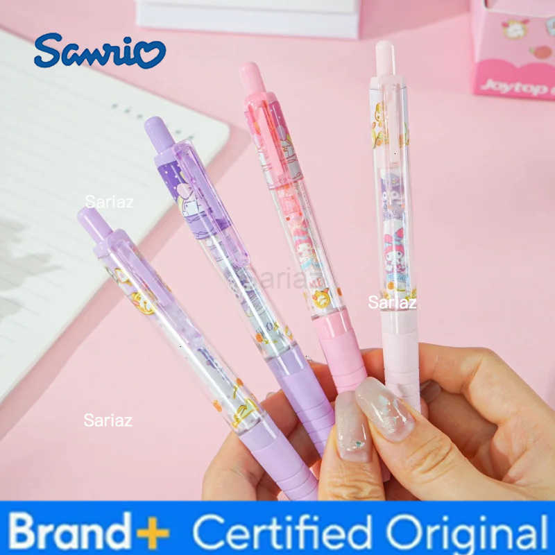 Sanrio 28pcs/lot Kuromi Melody Press Gel Pen Cute 05mm Black Ink Neutral Pens Office School Supplies H251231
