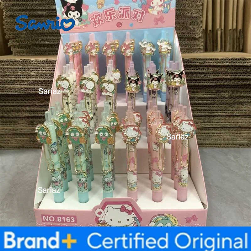 Sanrio 24/54pcs Kuromi Melody Hangyodon Press Gel Pen Cute 05mm Black Ink Signature Pens Stationery Gift School Writing Supply H251231