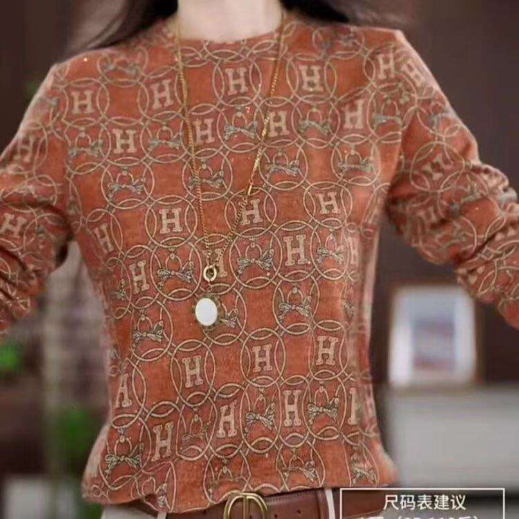 New Women's Floral Pattern T shirts Tops O-Neck Casual Pullover Long Sleeve Y2K Clothing For Girls Fashion Sweatshirt