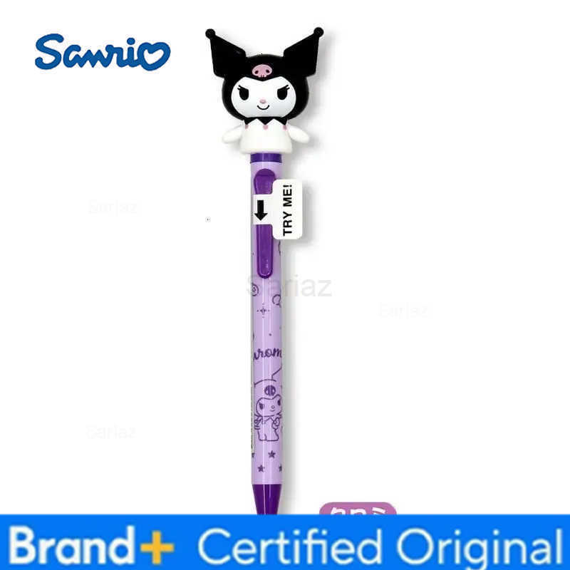 Sanrio Cartoon Inflating Pen Hello Kitty Kuromi Cinnamorol Cartoon Ballpoint Pen Doll Arm Can Move Writing Pen Stationery H251231