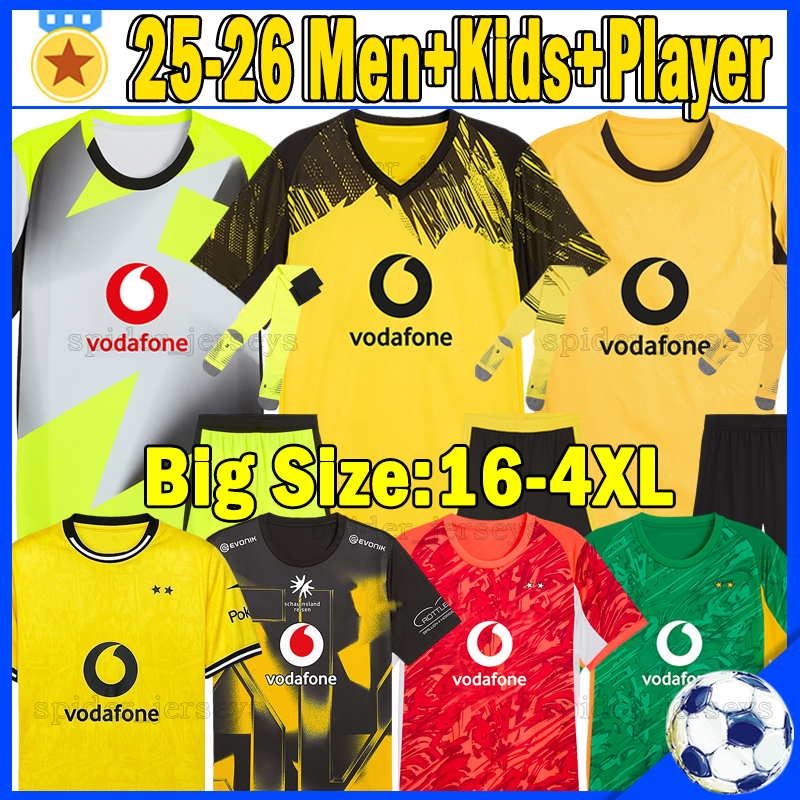 XXXL 4XL 26 27 JOBE GUIRASSY soccer jerseys F.NMECHA ADEYEMI DoRTmUNdS SABITZER BRANDT 2025 2026 Player Version Football Shirts Goalkeeper KOBEL Men Kids Kits Sets