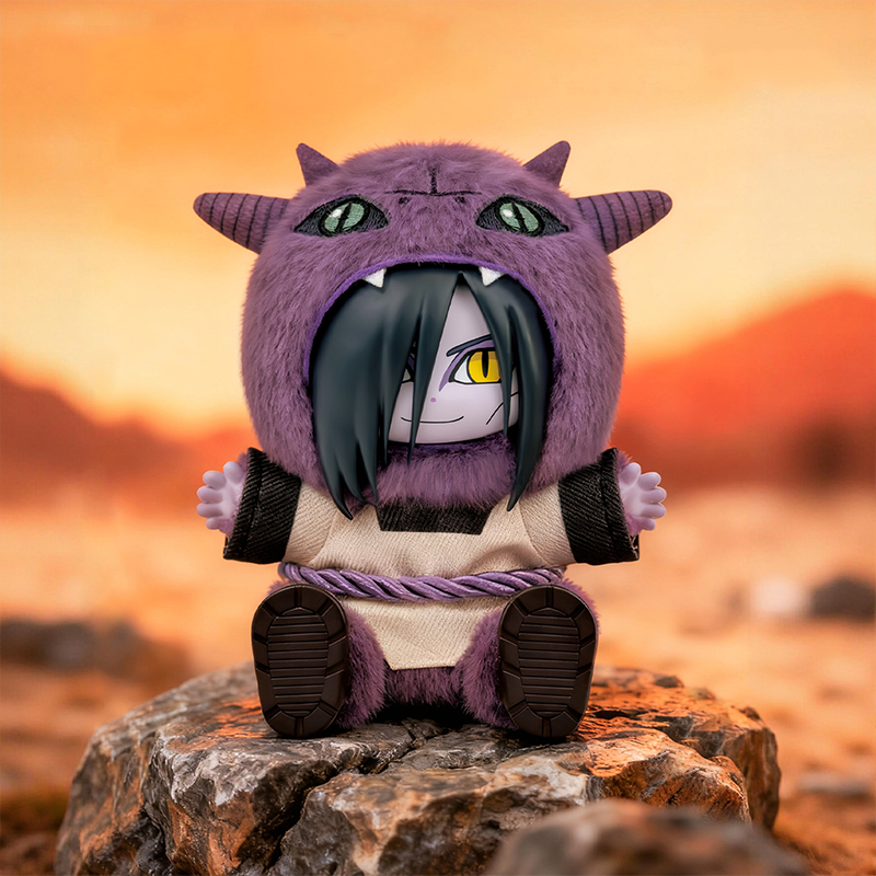 Plush Pendant Blind Box Naruto Plush Naruto Orochimaru Tsunade Sitting Series Vinyl 6PCS Blind Box Gift Pendant Children's Gift